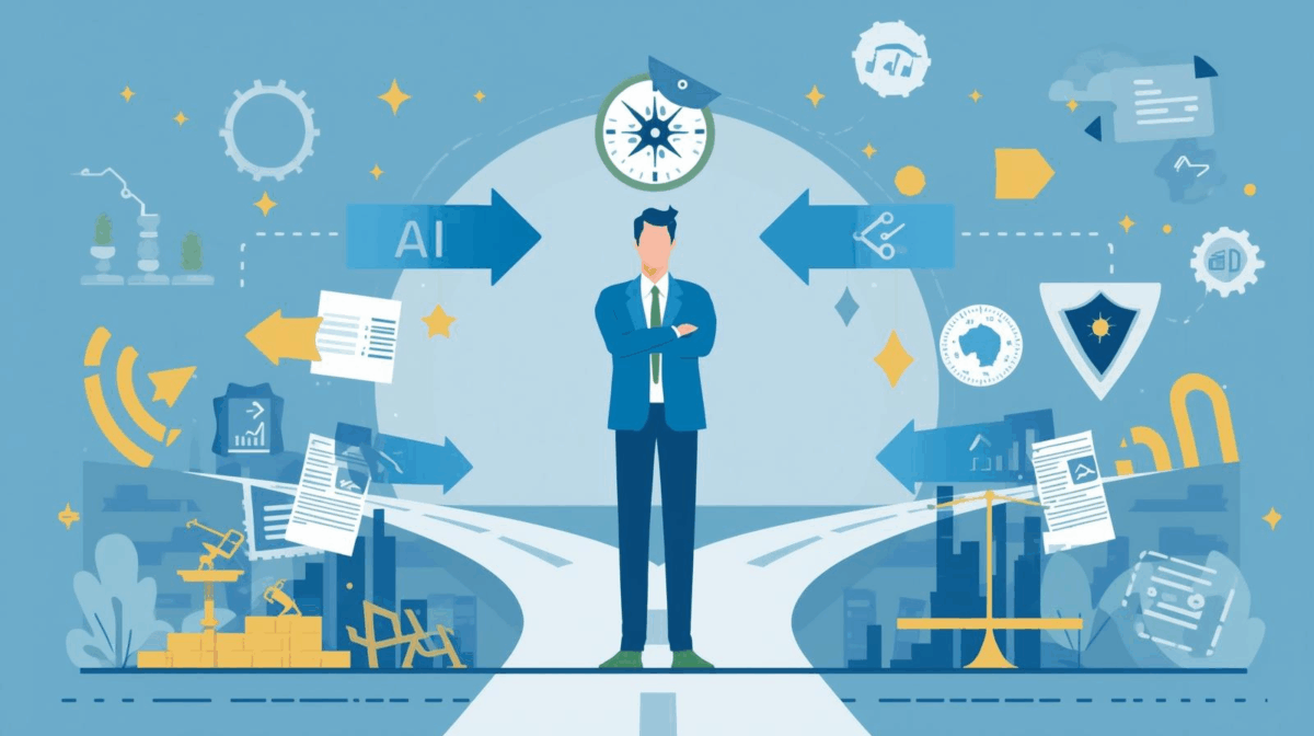 優先順位を考える経営者のイメージ