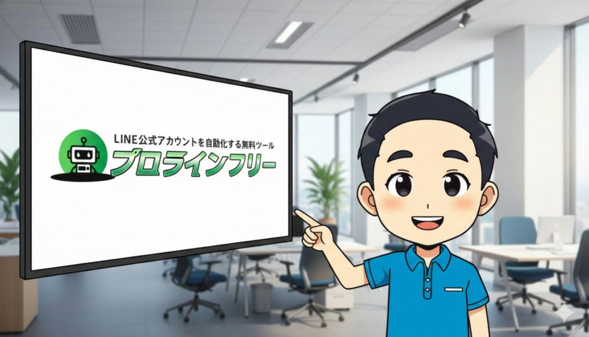 プロラインフリーを使ってLINE公式を自動化し、顧客と良好な関係を築くイメージ